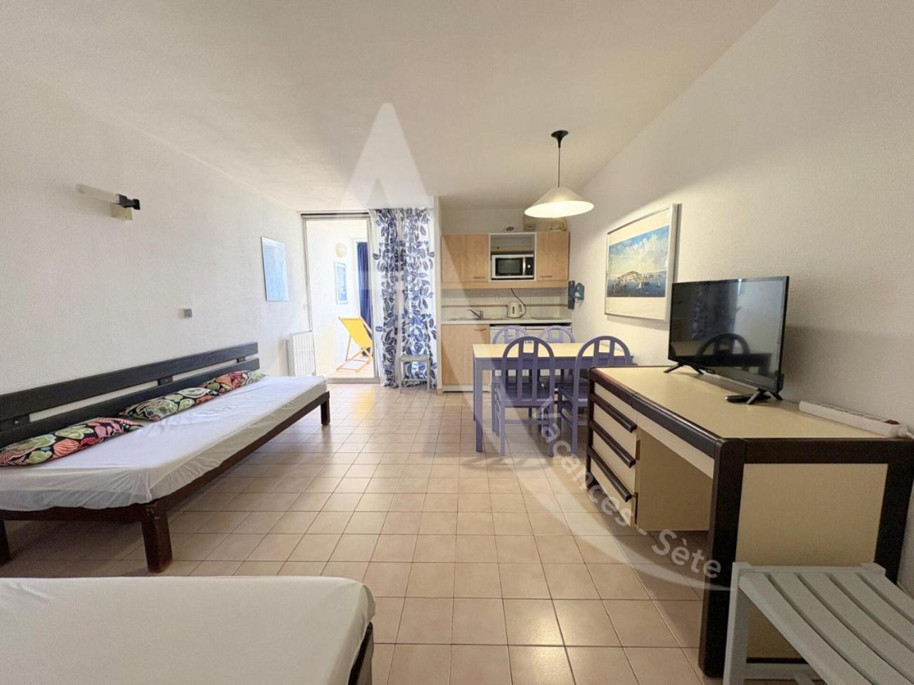 Studio Vue Mer Avec Pkg, Piscine, Tennis, Plage Direct Sète Dış mekan fotoğraf